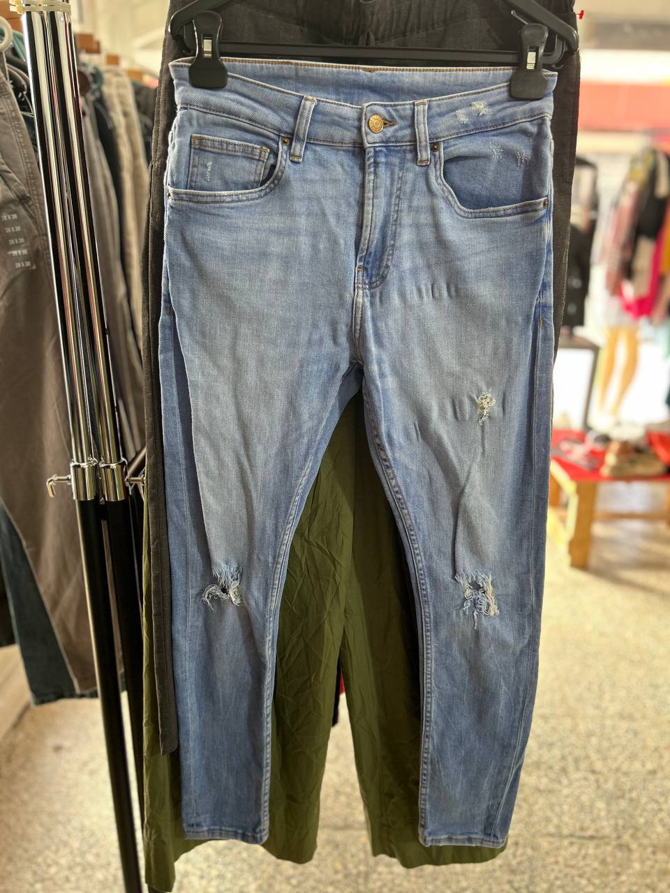 Jean Bershka Azul de Hombre