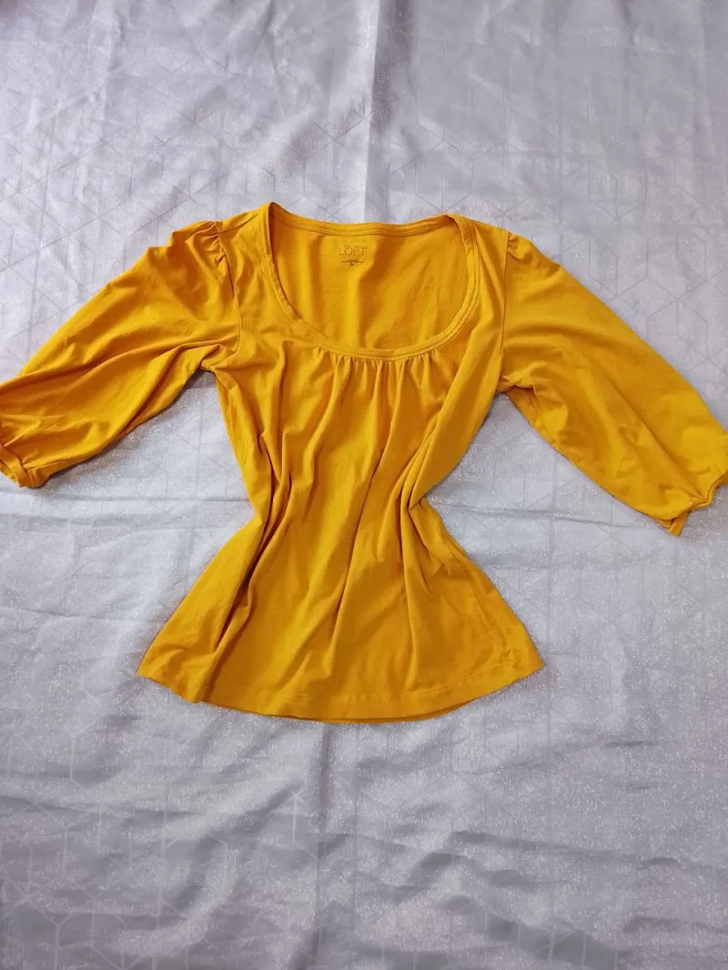 Blusa Ann Taylor Mostaza de Mujer