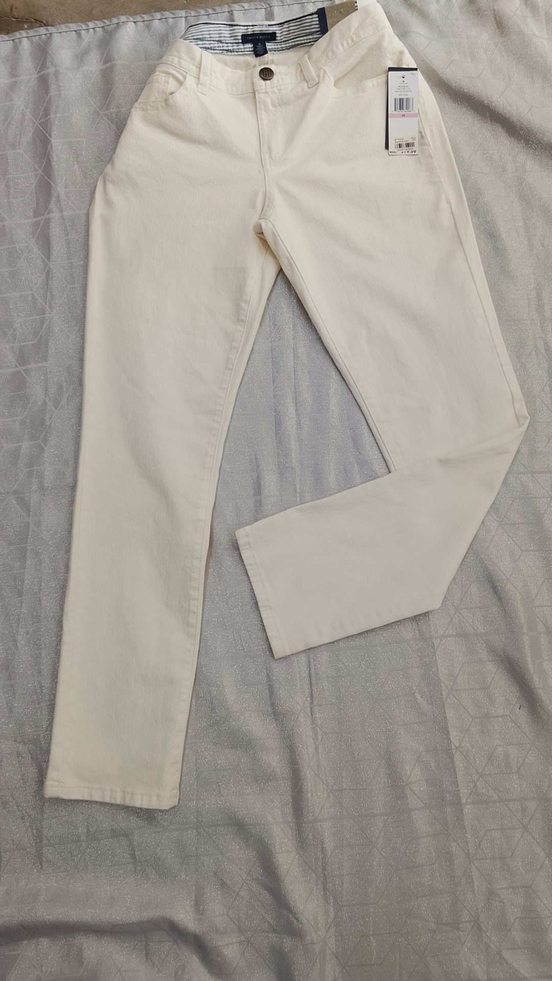 Pantalón Tommy Hilfiger Crema de Mujer
