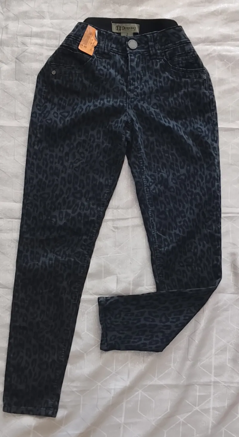 Pantalón Democracy Gris con Negro de Mujer