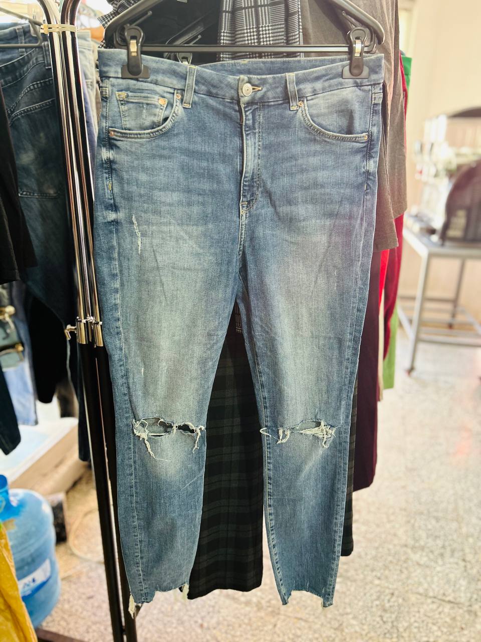 Jean Azul Súper Skinny de Hombre