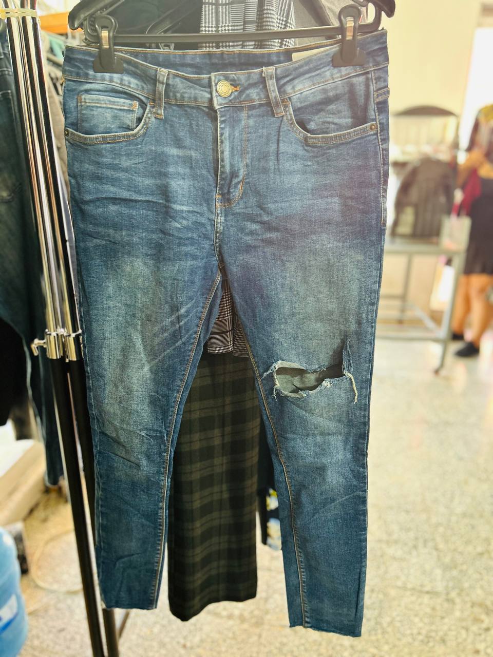Jean Azul Súper Skinny de Hombre
