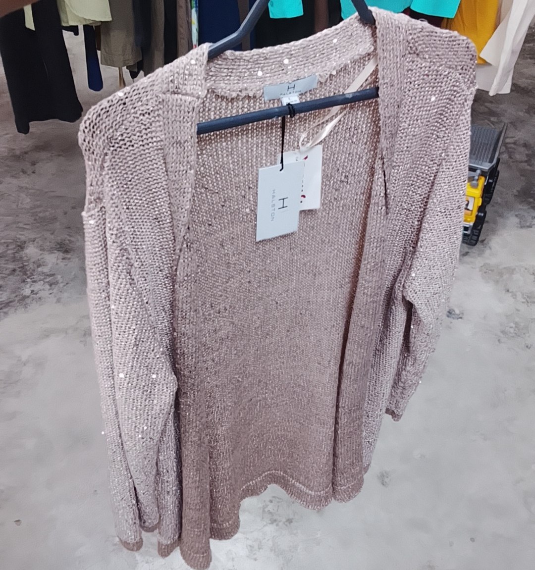 Sobretodo Halston Crema de Mujer