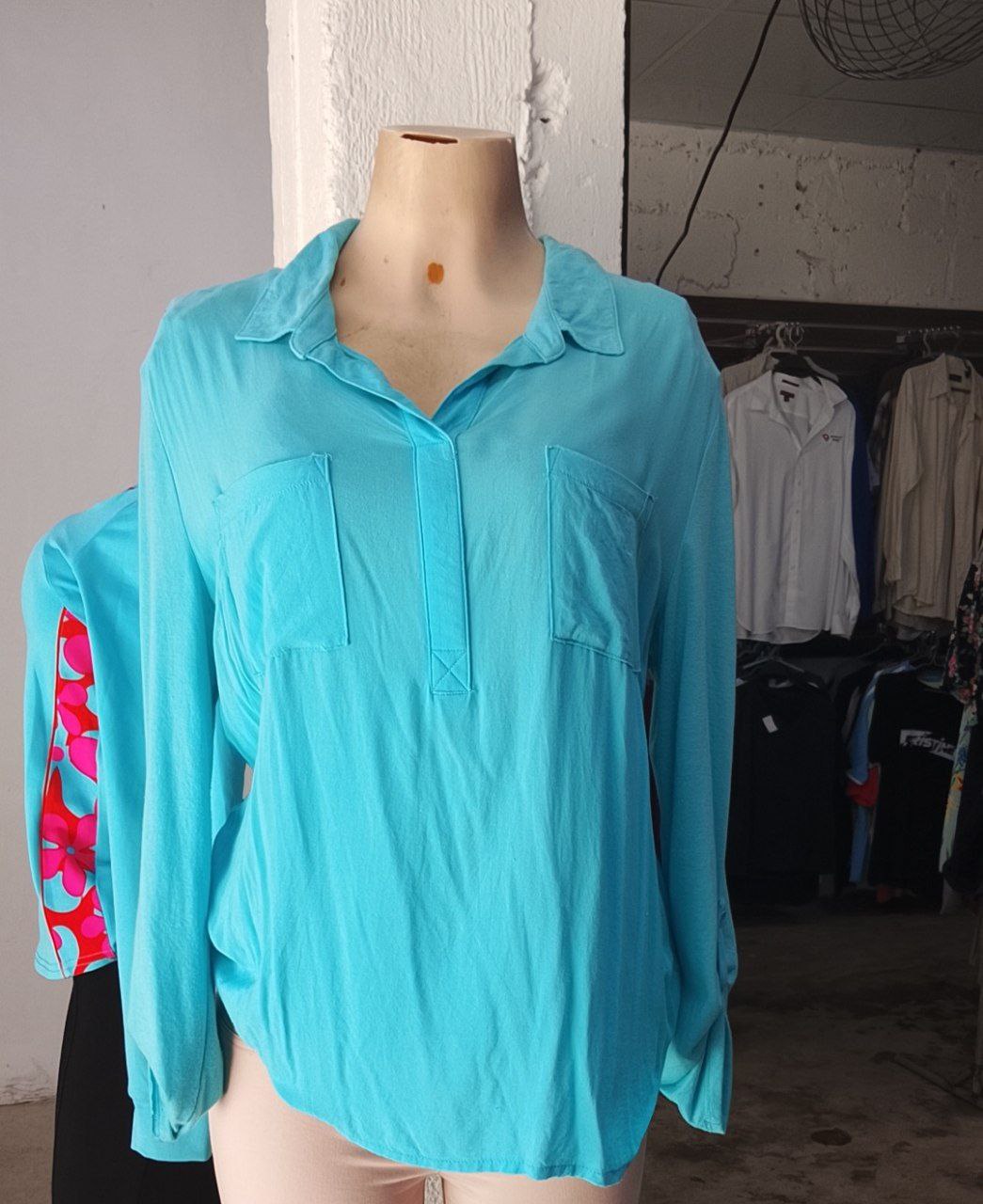 Blusa Azul de Mujer