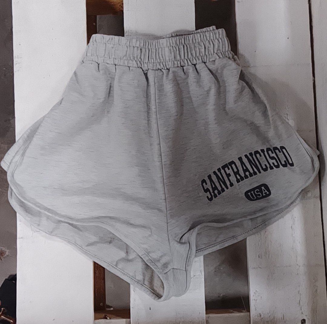 Short Shein Gris de Mujer