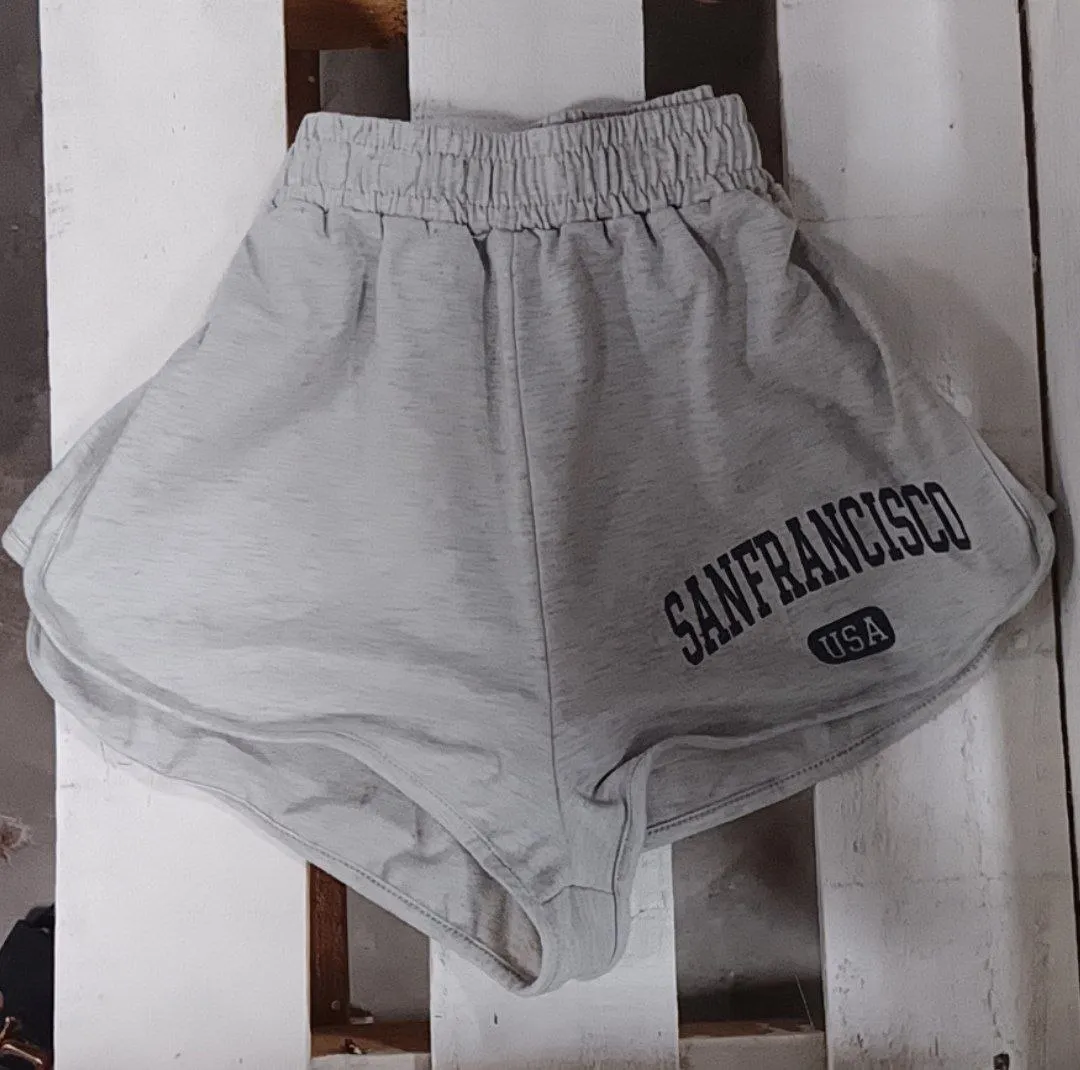 Short Shein Gris de Mujer